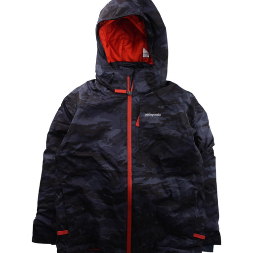 A Black Lightweight Jackets from Patagonia in size 10Y for boy. (Front View)