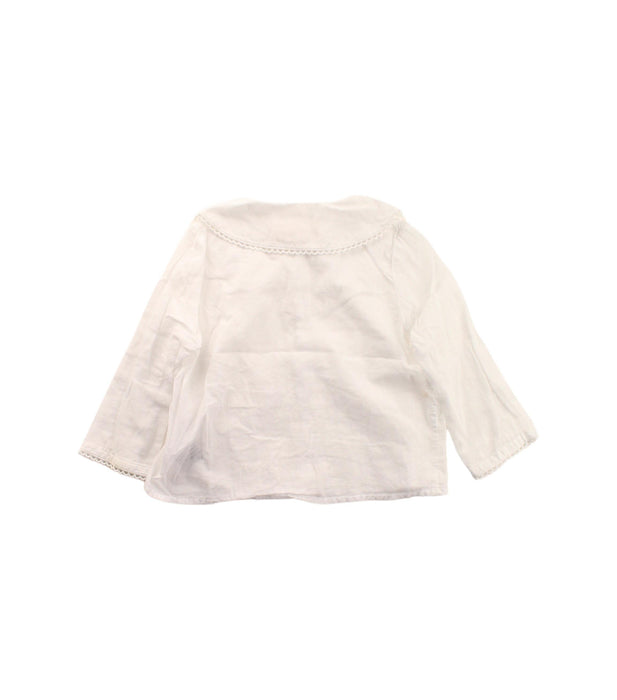A White Long Sleeve Shirts from Konges Sløjd in size 6-12M for girl. (Back View)
