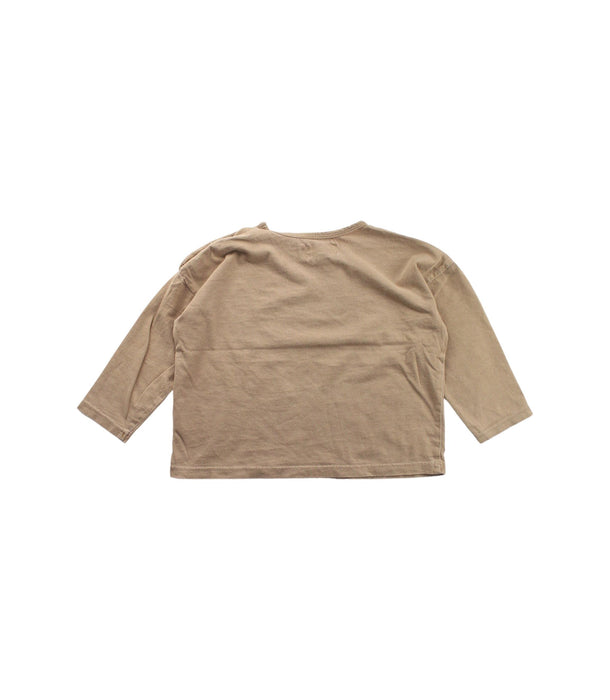 A Beige Long Sleeve T Shirts from Konges Sløjd in size 6-12M for boy. (Back View)