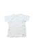 A White Short Sleeve T Shirts from Mides in size 0-3M for neutral. (Back View)