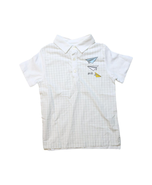 A Multicolour Short Sleeve Polos from Fendi in size 4T for boy. (Front View)