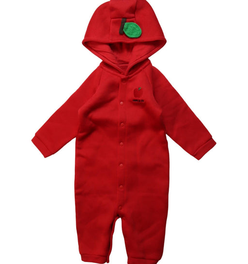 A Red Long Sleeve Jumpsuits from Comme Ca Ism in size 6-12M for neutral. (Front View)