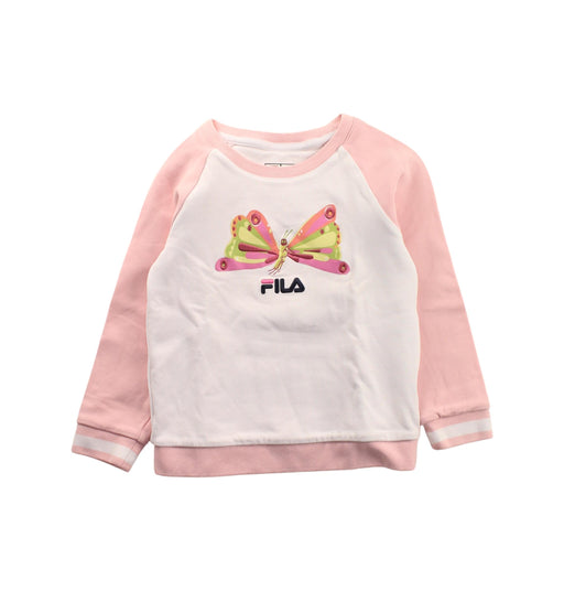A Pink Crewneck Sweatshirts from Fila in size 4T for girl. (Front View)