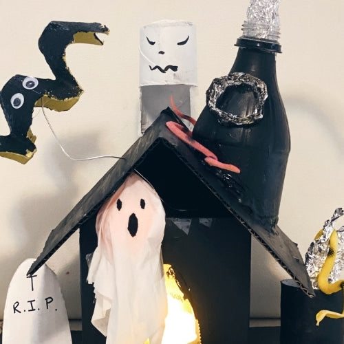 How to: Upcycled Halloween House