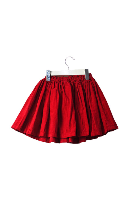 A Red Short Skirts from Bonton in size 4T for girl. (Back View)