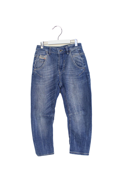 A Blue Jeans from Diesel in size 8Y for boy. (Front View)