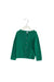 A Green Cardigans from Petit Bateau in size 6T for girl. (Front View)