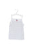 A White Sleeveless Tops from Petit Bateau in size 4T for girl. (Front View)