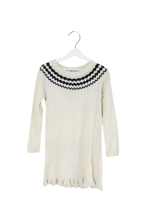 A Ivory Sweater Dresses from Jacadi in size 12Y for girl. (Front View)