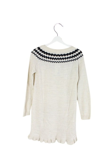 A Ivory Sweater Dresses from Jacadi in size 12Y for girl. (Back View)
