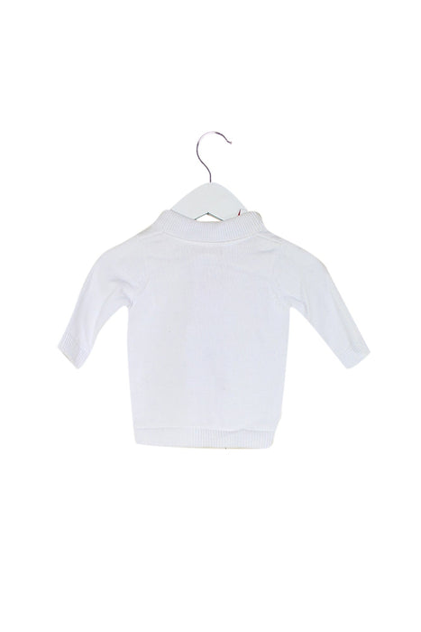 A White Cardigans from Jacadi in size 0-3M for girl. (Back View)