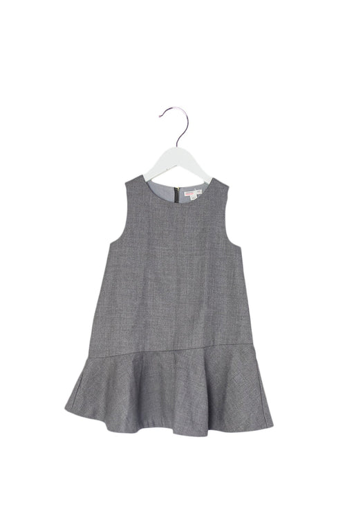 A Grey Sleeveless Dresses from Crewcuts in size 4T for girl. (Front View)