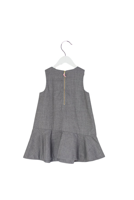 A Grey Sleeveless Dresses from Crewcuts in size 4T for girl. (Back View)