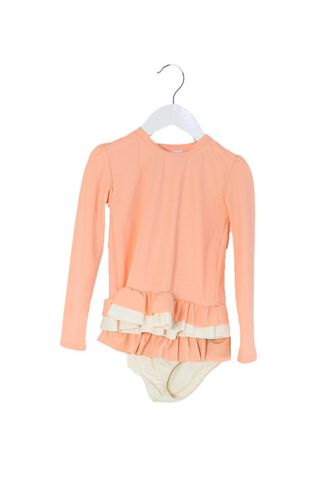 A Pink Swim Sets from Folpetto in size 3T for girl. (Front View)