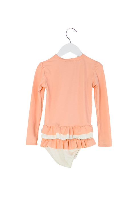 A Pink Swim Sets from Folpetto in size 3T for girl. (Back View)