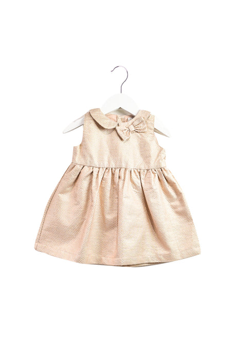 A Gold Sleeveless Dresses from Mamas & Papas in size 6-12M for girl. (Front View)