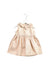 A Gold Sleeveless Dresses from Mamas & Papas in size 6-12M for girl. (Front View)