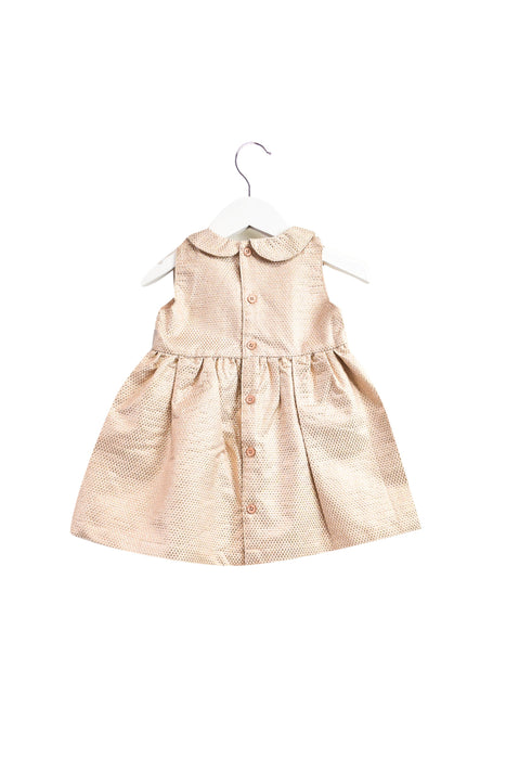 A Gold Sleeveless Dresses from Mamas & Papas in size 6-12M for girl. (Back View)