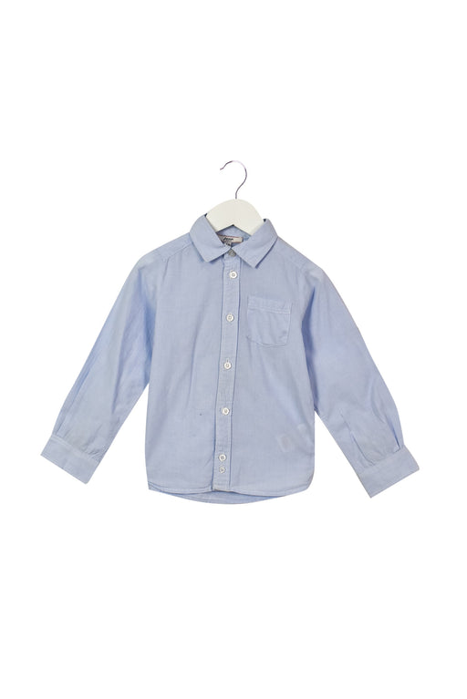 A Blue Shirts from Jacadi in size 4T for boy. (Front View)