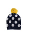 A Navy Beanies from Seed in size Newborn for girl. (Front View)