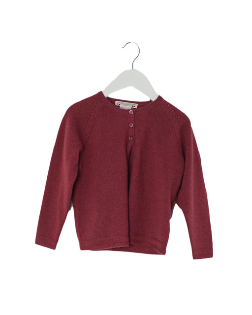A Purple Cardigans from Bonpoint in size 2T for girl. (Front View)