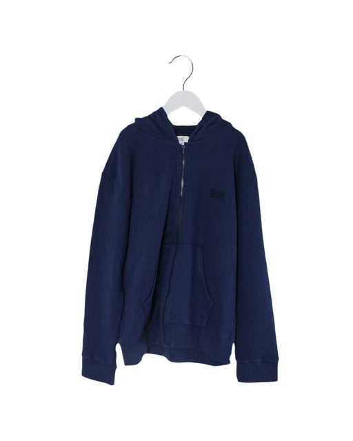 A Navy Zippered Sweatshirts from Bonpoint in size 4T for boy. (Front View)