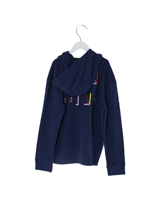 A Navy Zippered Sweatshirts from Bonpoint in size 4T for boy. (Back View)