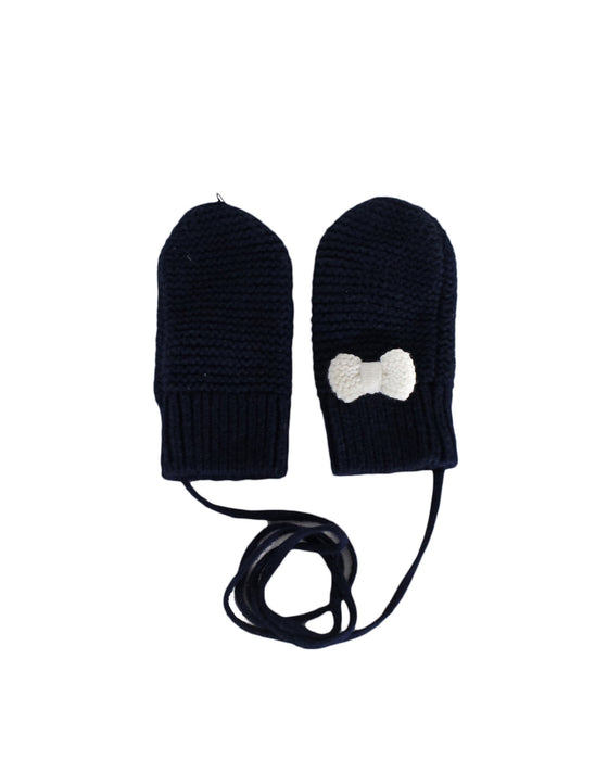 A Navy Gloves & Mittens from Jacadi in size 6-12M for girl. (Front View)