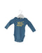 A Blue Long Sleeve Bodysuits from Bonton in size 0-3M for boy. (Front View)