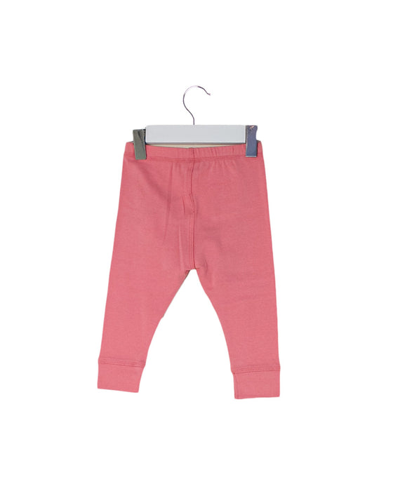 A Pink Leggings from Bonton in size 3-6M for girl. (Back View)