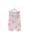 A Pink Sleeveless Rompers from Petit Bateau in size 6-12M for girl. (Back View)