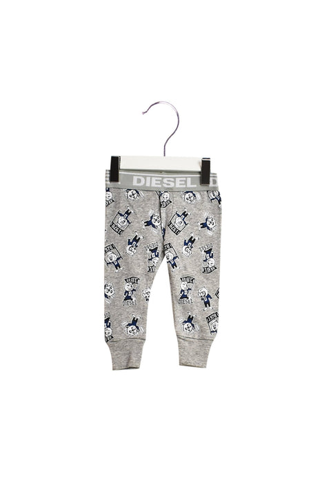 A Grey Leggings from Diesel in size 3-6M for boy. (Front View)