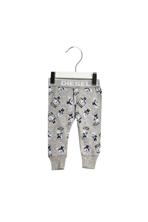 A Grey Leggings from Diesel in size 3-6M for boy. (Front View)