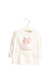 A White Long Sleeve Tops from Seed in size 3-6M for girl. (Front View)