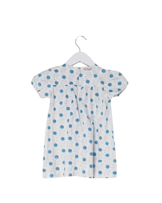 A White Short Sleeve Dresses from and the little dog laughed in size 2T for girl. (Back View)