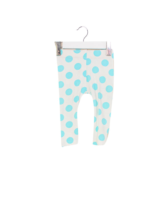 A Blue Leggings from Seed in size 3-6M for girl. (Front View)