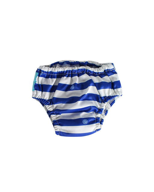 A Blue Swim Diapers from Charlie Banana in size O/S for neutral. (Front View)