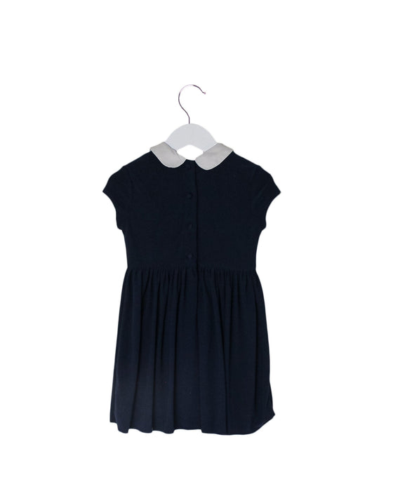 A Navy Short Sleeve Dresses from Polo Ralph Lauren in size 3T for girl. (Back View)
