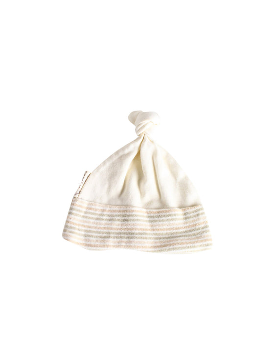 A Beige Beanies from Organic Natural Charm in size 6-12M for neutral. (Front View)