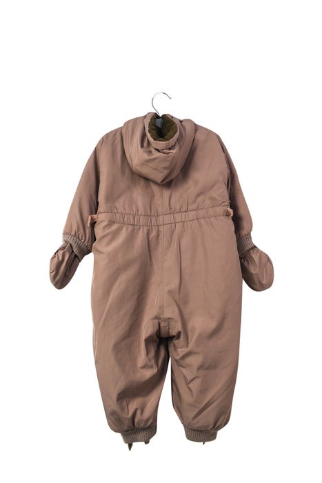 A Pink Snowsuits from Bonpoint in size 6-12M for girl. (Back View)