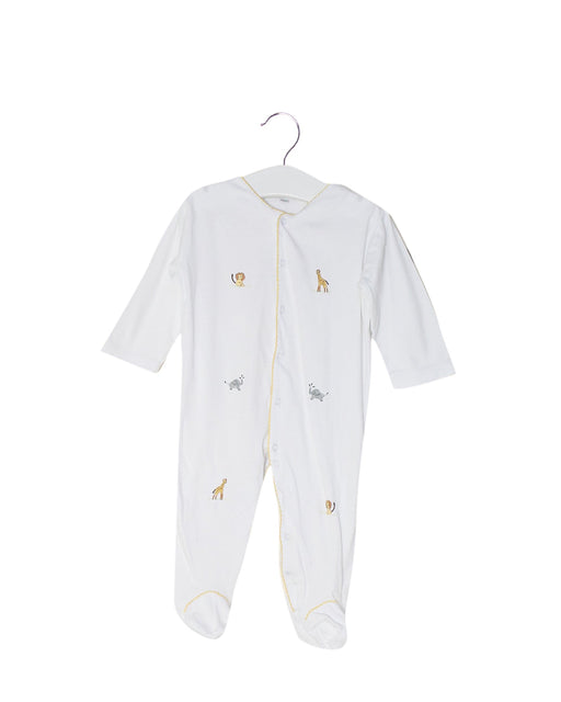 A White Onesies from Mini-la-Mode in size 6-12M for neutral. (Front View)