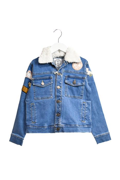 A Blue Lightweight Jackets from 10x10 An Italian Theory in size 6T for girl. (Front View)