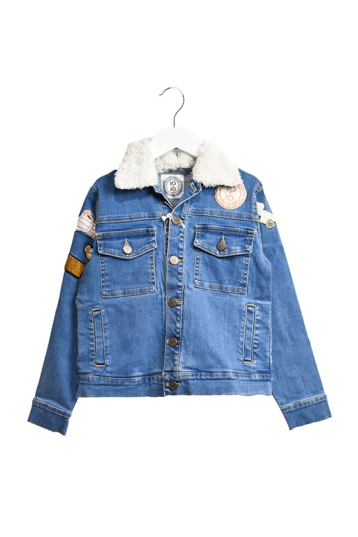 A Blue Lightweight Jackets from 10x10 An Italian Theory in size 6T for girl. (Front View)