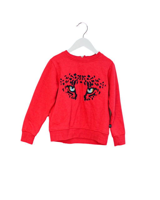 A Pink Sweatshirts from Molo in size 6T for girl. (Front View)