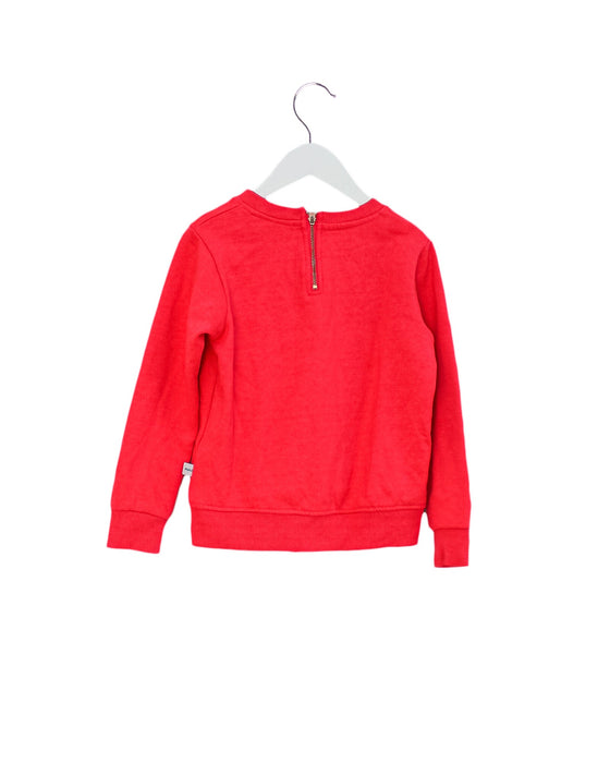 A Pink Sweatshirts from Molo in size 6T for girl. (Back View)