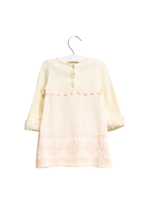 A White Sweater Dresses from Janie & Jack in size 6-12M for girl. (Back View)