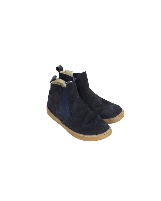 A Navy Casual Boots from Jacadi in size 7Y for girl. (Front View)