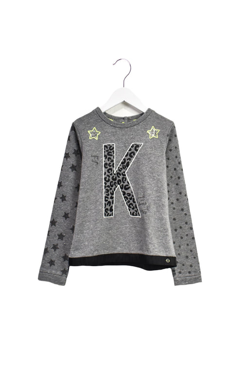 A Grey Crewneck Sweatshirts from IKKS in size 8Y for girl. (Front View)