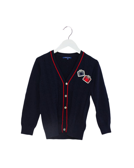 A Navy Cardigans from Nicholas & Bears in size 6T for boy. (Front View)