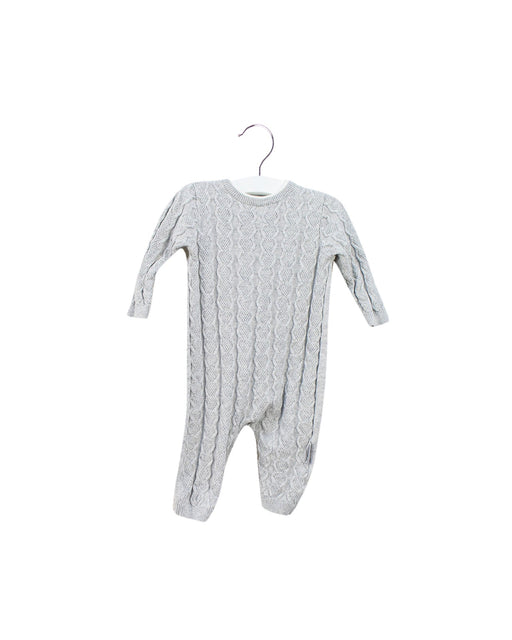 A Grey Long Sleeve Jumpsuits from Silver Cross in size 3-6M for boy. (Front View)